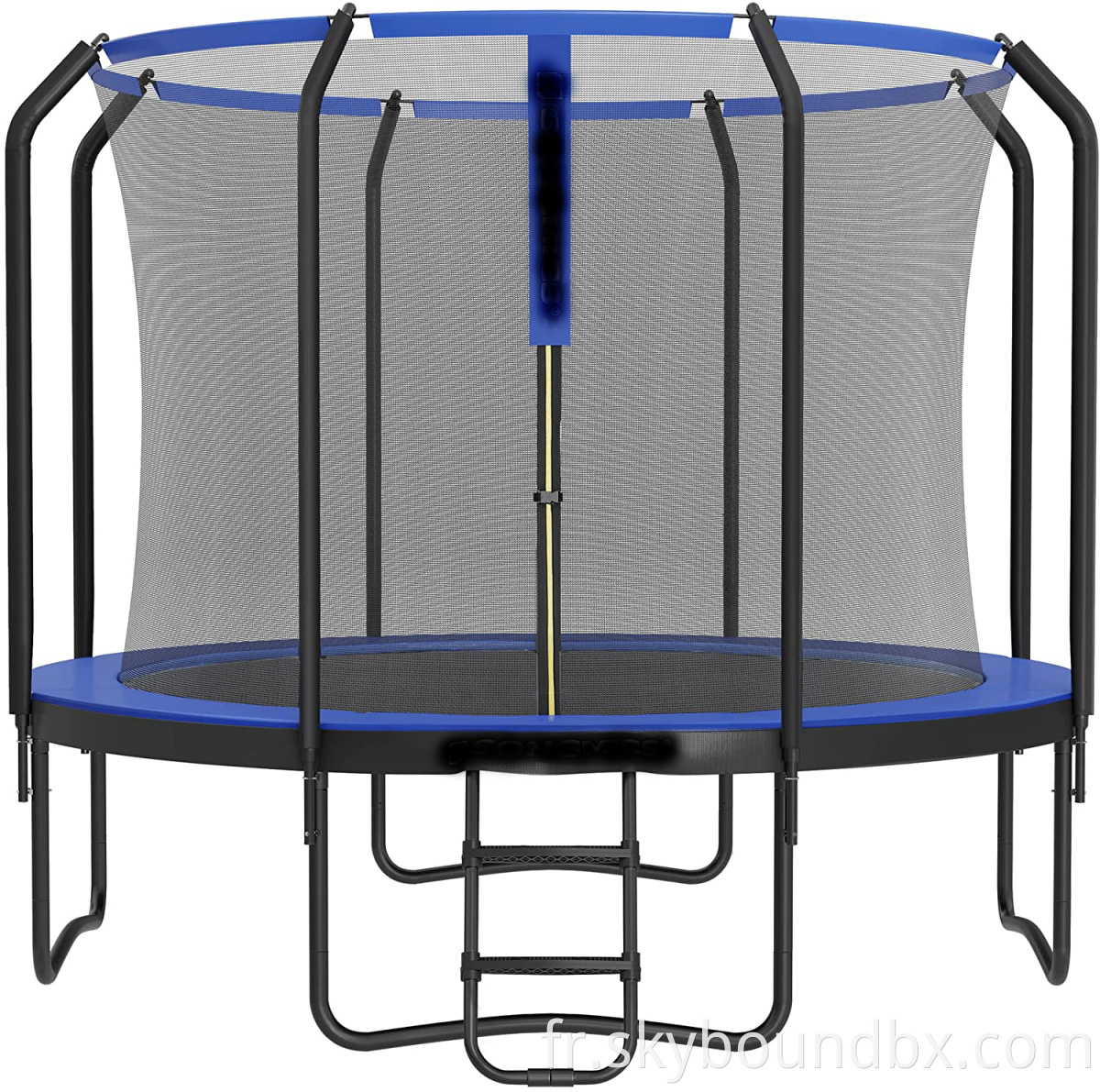 Trampoline, trampoline de 366 cm de diamètre avec 8 poteaux, trampoline extérieure pour la forme physique et le jardin avec filet de sécurité polyvalent